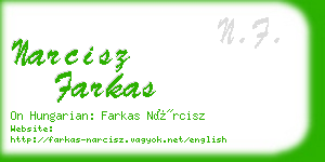 narcisz farkas business card